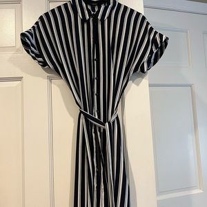 Vero moda striped button down dress XS